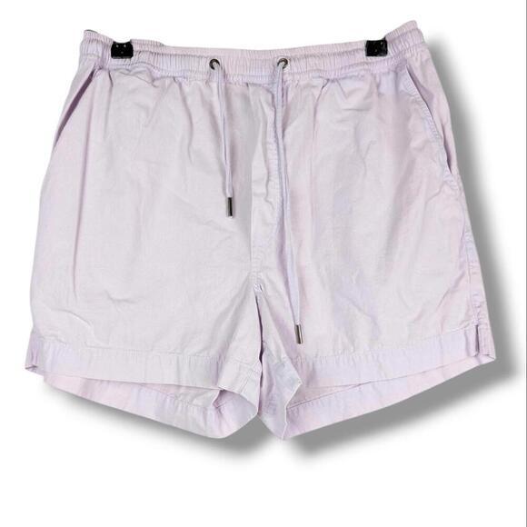 Reclaimed Vintage Shorts Small Lilac Pale Soft Purple Pull on 100% Cotton Short - Picture 1 of 12